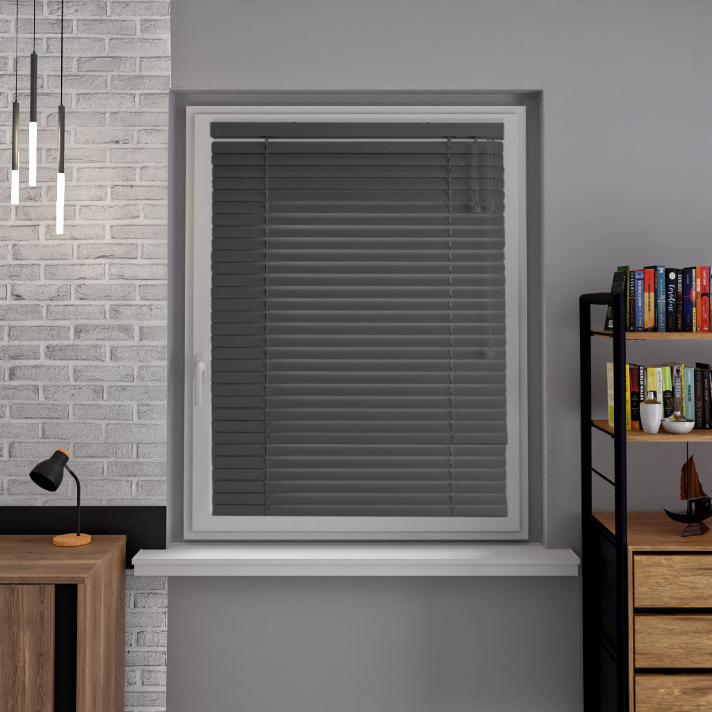 Żaluzja aluminiowa 25 mm–antracyt